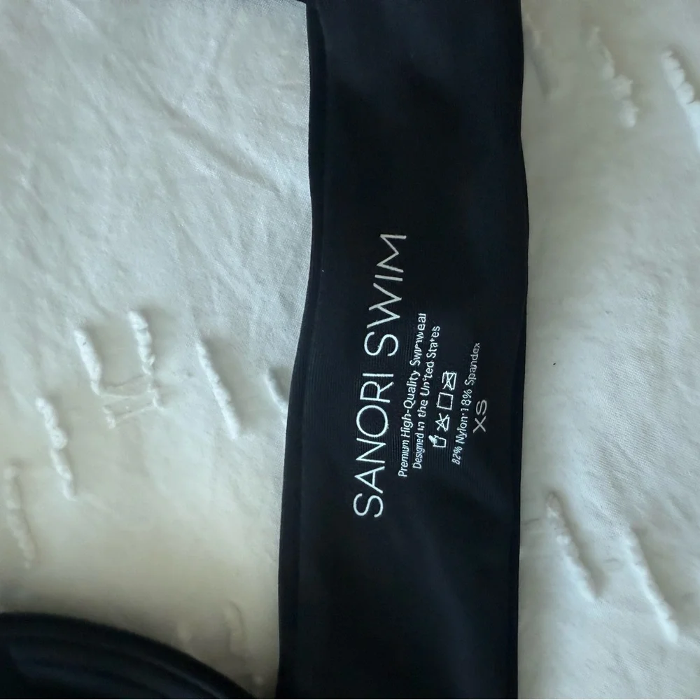 Sanori Swim Black Tasmania Top and Bottom NWOT